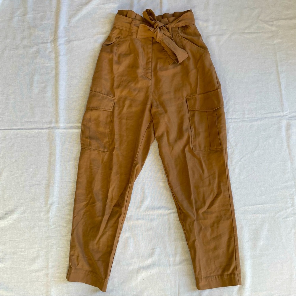 H&M Paper Bag Cargo Pants Size 4 Womens